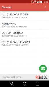 remode server list